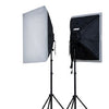Set di luce continua di Falcon Eyes LH-ESB5050K2 2X40W