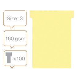 Tarjetas con inserto en T nobo tamaño 3 gris paquete 100 unidades