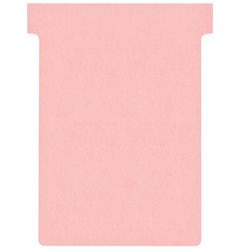 Tarjetas con inserción en T cartón de planificación 170g m2 92x15x120x80mm rosa