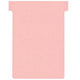 Tarjetas con inserción en T cartón de planificación 170g m2 92x15x120x80mm rosa