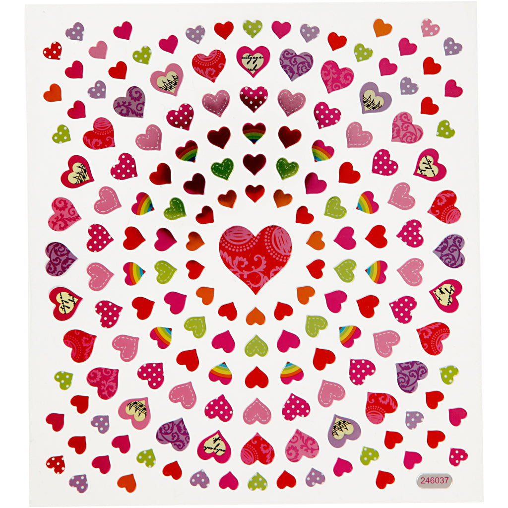 Pegatinas de creativ Company Corazones pequeños, 1 vel