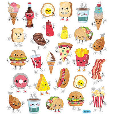 Pegatinas de creativ Company Comida rápida, 1 hoja