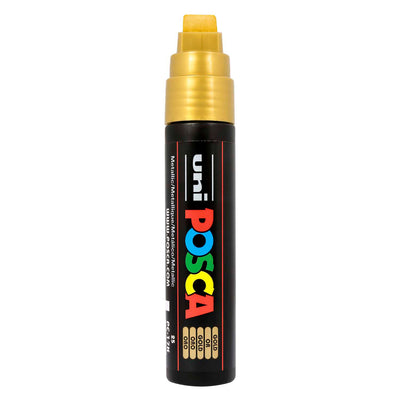 Pennarello Uni Posca oro 17k - punta spessa 15 mm