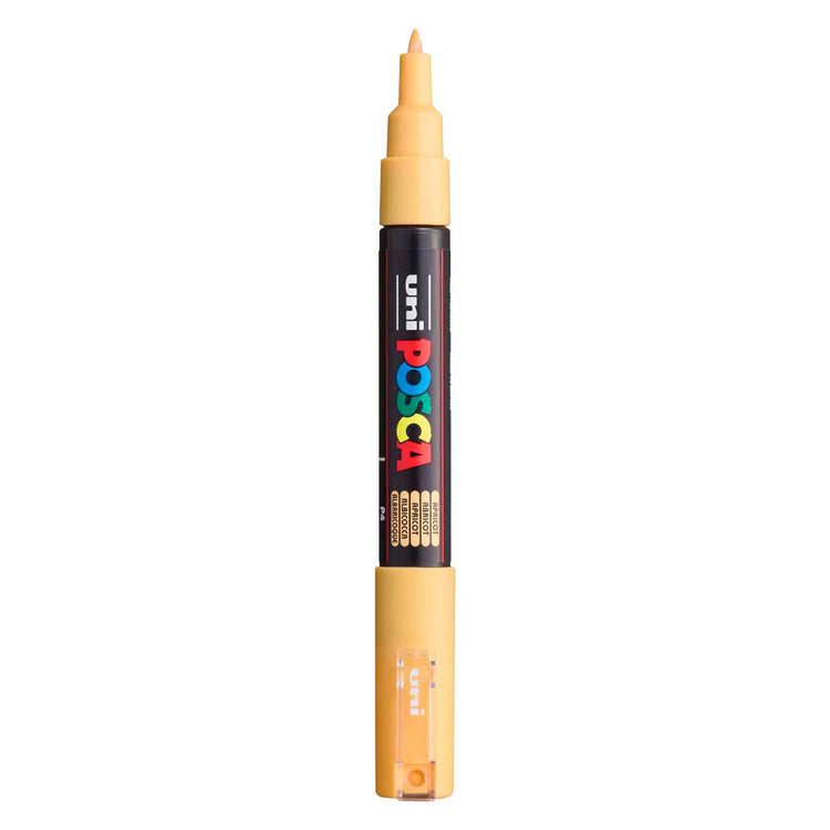 Rotulador uni posca paint 1mc albaricoque - punta cónica - 1 mm