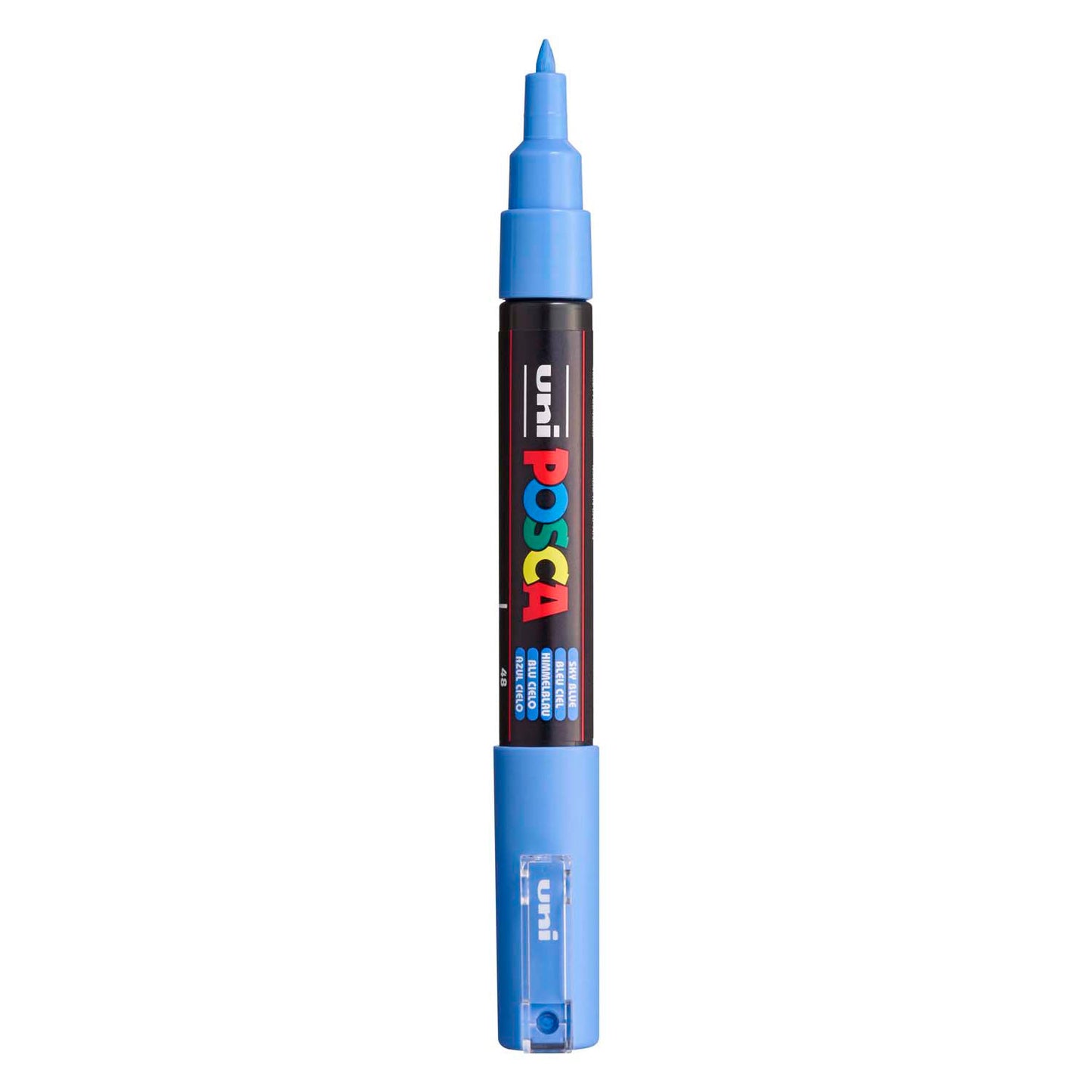 Rotulador uni posca paint 1mc azul cielo - punta cónica - 1 mm