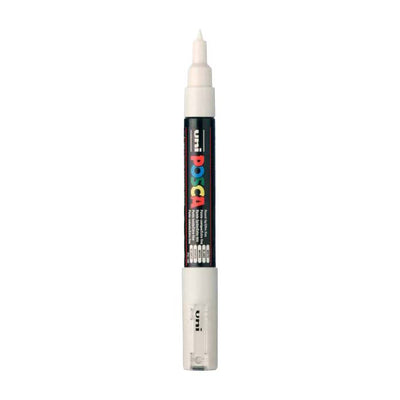 UNI-POSCA POSCA MARKER, AFM PC-1M, spessore della linea 0,7 mm, extrafine, bianco, 1 pezzo