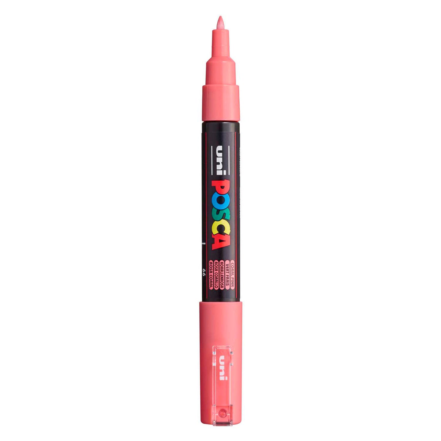 Uni posca verfmarker 1mc koraal - conische punt - 1 mm