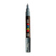 Uni posca verfmarker 1mc leigrijs - conische punt - 1 mm