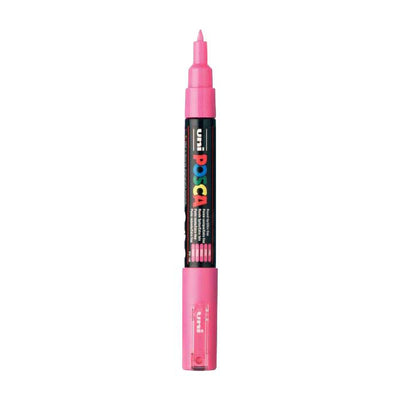 UNI-POSCA POSCA MARKER, AFM PC-1M, spessore della linea 0,7 mm, extrafine, rosa, 1 pezzo