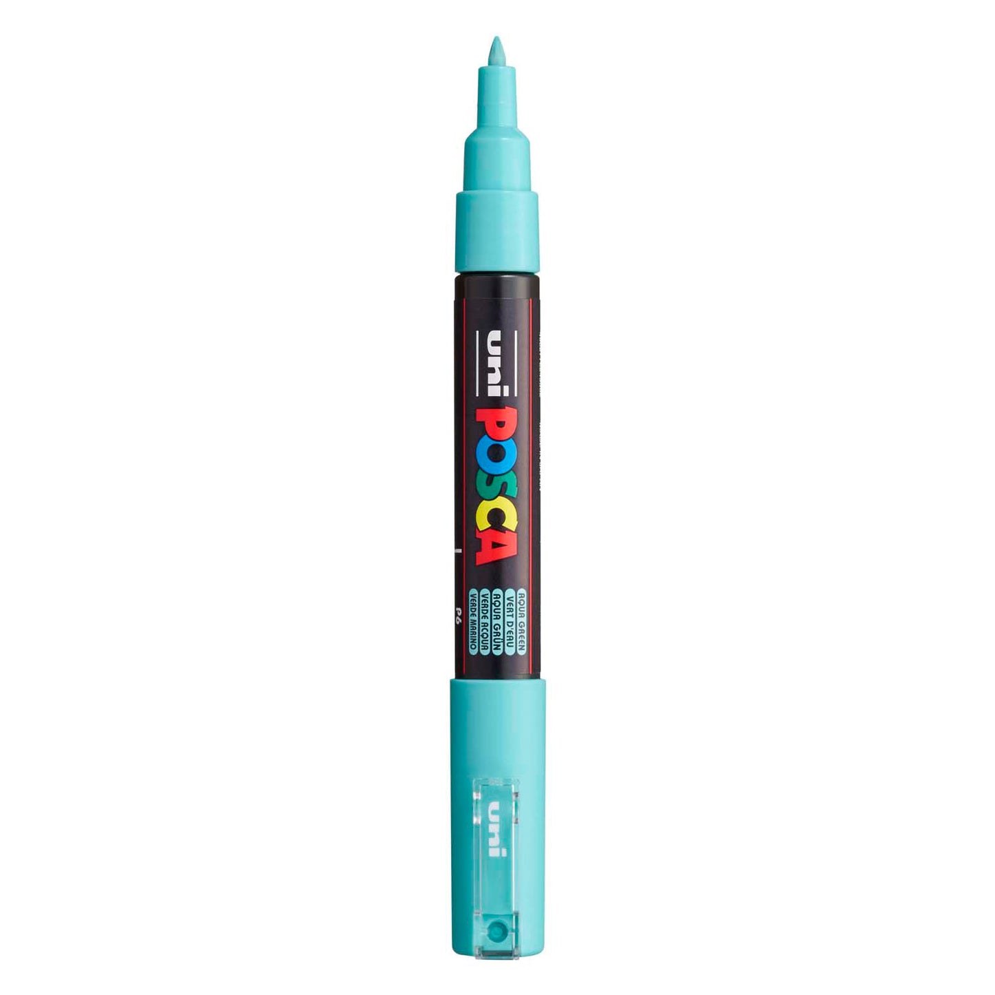 Pennarello Uni Posca 1mc verde acqua - punta conica - 1 mm