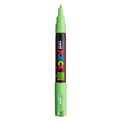Pennarello Uni Posca 1mc verde mela - punta conica - 1 mm