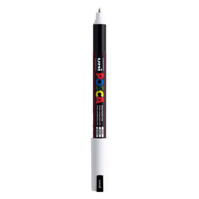 UNI-POSCA POSCA MARKER, AFM PC-1MR, spessore della linea 0,7 mm, extra-fine, bianco, 1 pezzo