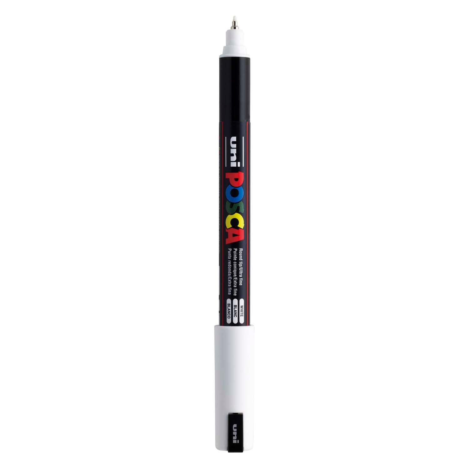 Uni-Posca Posca Marker, AFM PC-1MR, line thickness 0.7 mm, extra-fine, white, 1 piece