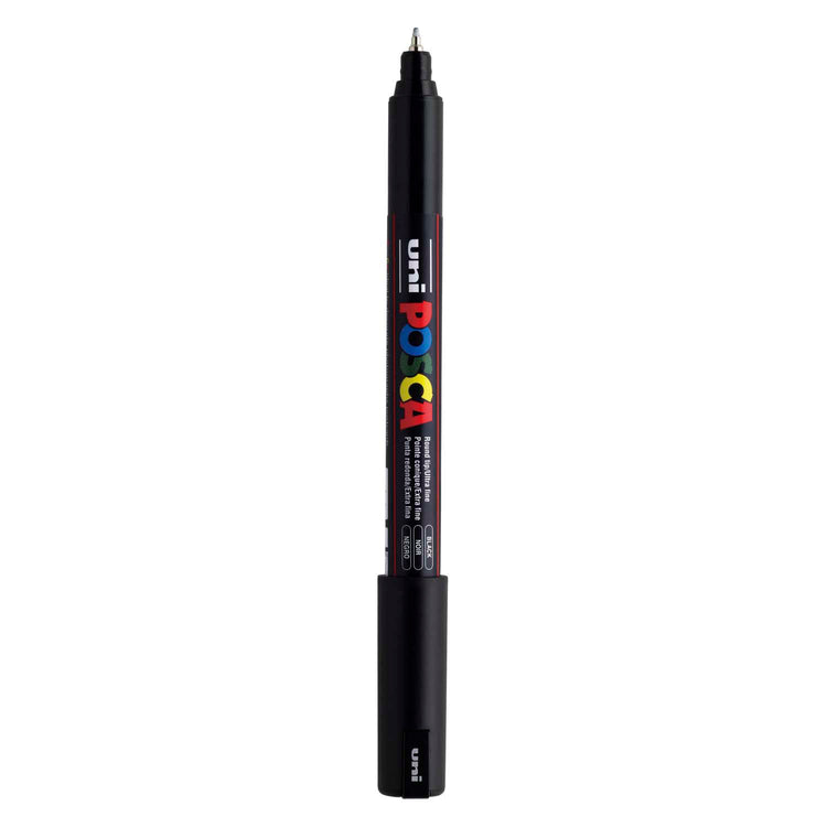 Uni posca marker pc-1mr zwart - extra fine 0,7mm