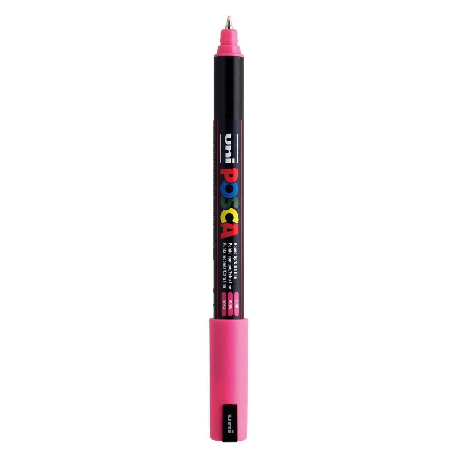 Uni-Posca Posca Marker, AFM PC-1MR, line thickness 0.7 mm, extra-fine, pink, 1 piece