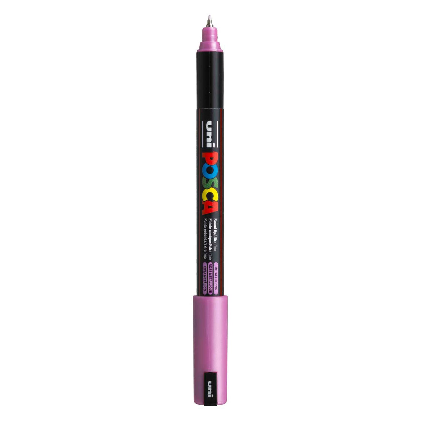 UNI-POSCA POSCA MARKER, AFM PC-1MR, spessore della linea 0,7 mm, extra-fine, rosa metallico, 1 pezzo