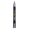 Uni posca pc3m acrylmarker zilveren - ronde punt tot 1,3 mm