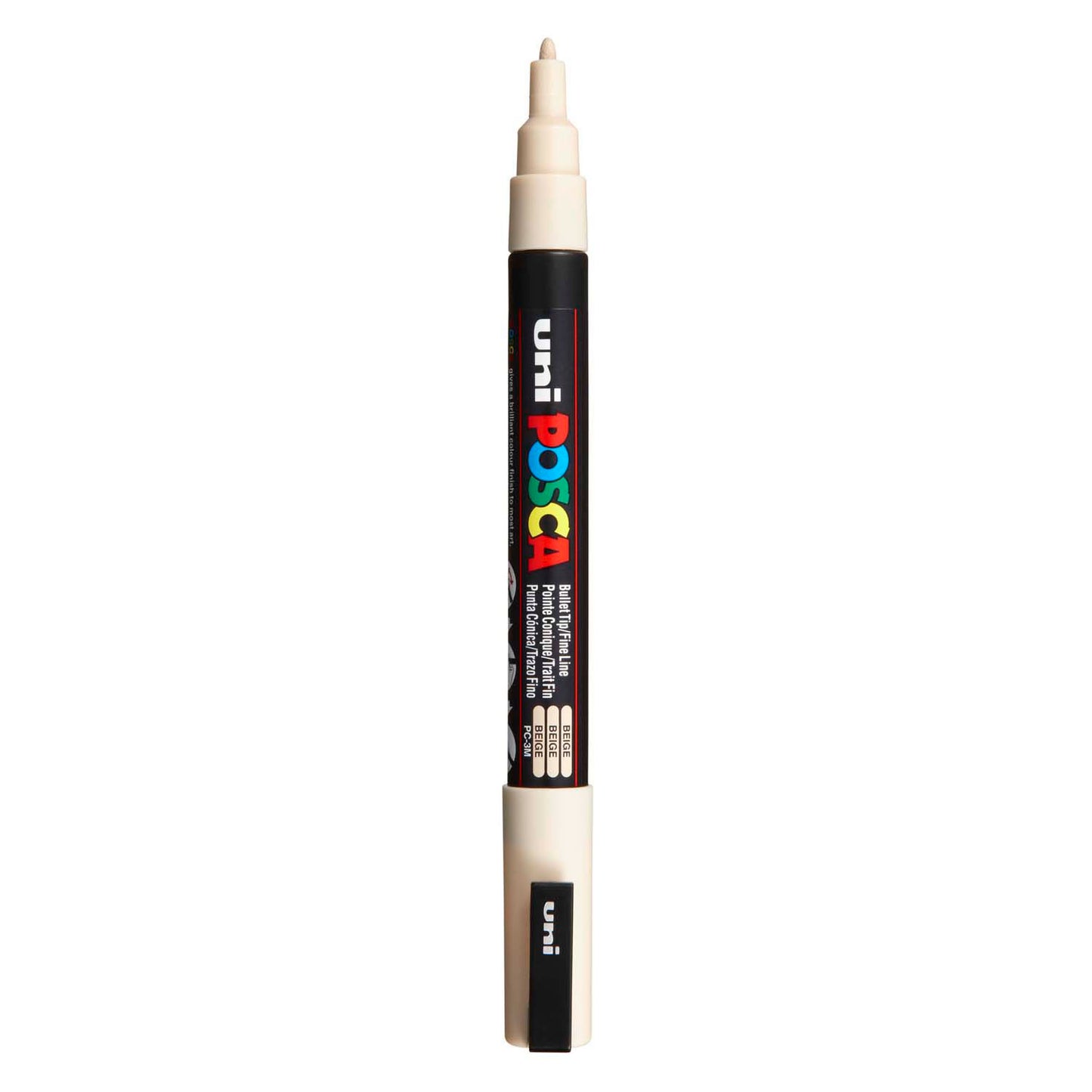 UNI-POSCA POSCA MARKER, AFM PC-3M, spessore della linea 0,9-1,3 mm, fine, beige, 1 pezzo