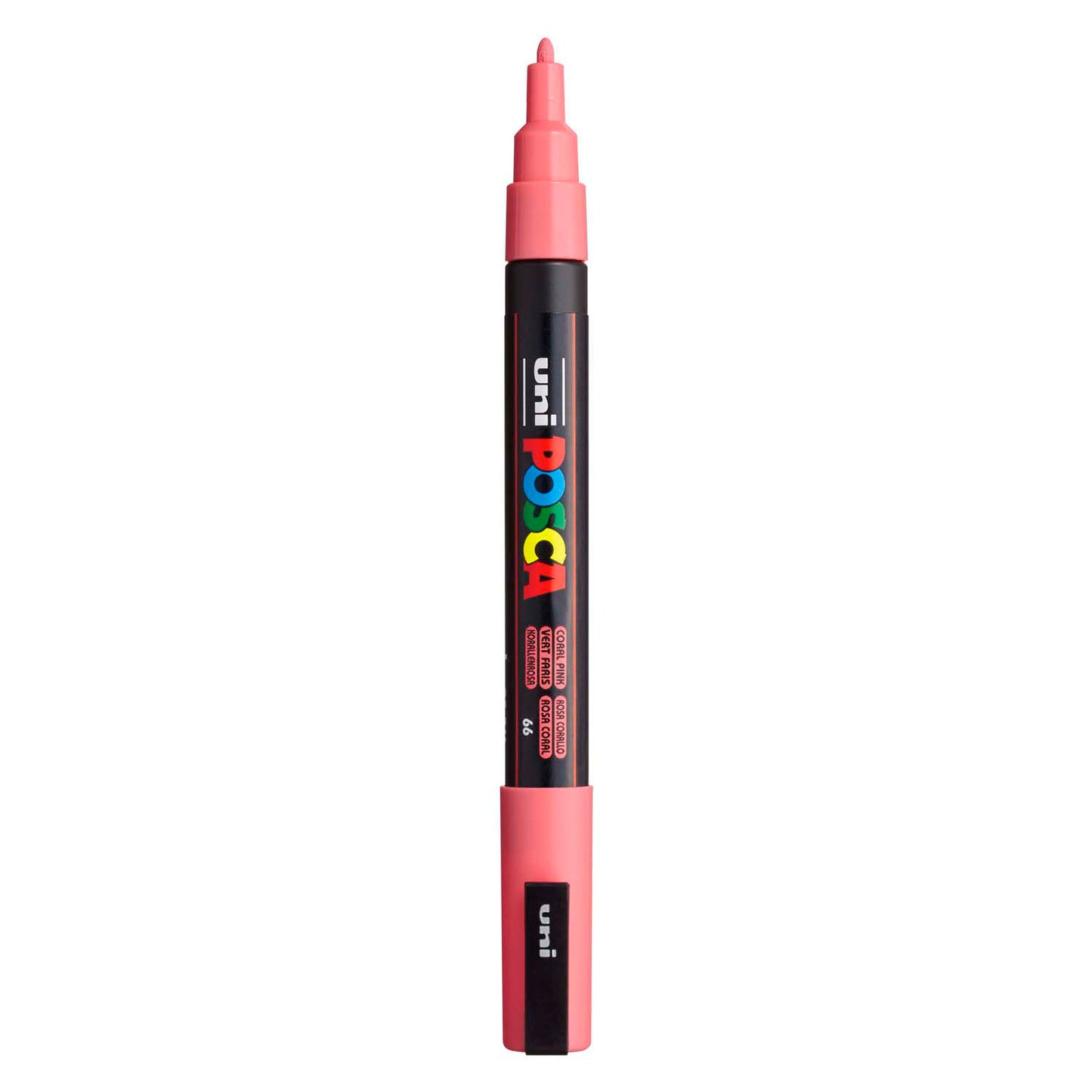 Uni posca pc3m acrylmarker koraal - ronde punt tot 1,3 mm