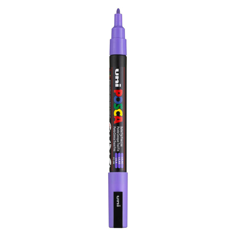 UNI-POSCA Posca Marker, AFM PC-3M, spessore della linea 0,9-1,3 mm, fine, lilla, 1 pezzo