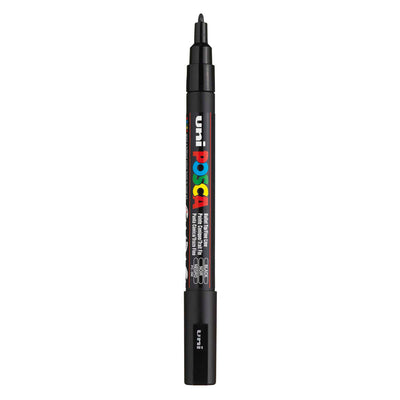 UNI-POSCA POSCA MARKER, AFM PC-3M, spessore della linea 0,9-1,3 mm, fine, nero, 1 pezzo