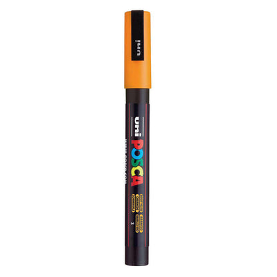 UNI-POSCA Posca Marker, AFM PC-3M, spessore della linea 0,9-1,3 mm, fine, giallo brillante, 1 pezzo