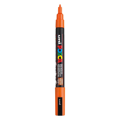 UNI-POSCA POSCA MARKER, AFM PC-3M, spessore della linea 0,9-1,3 mm, fine, arancione, 1 pezzo