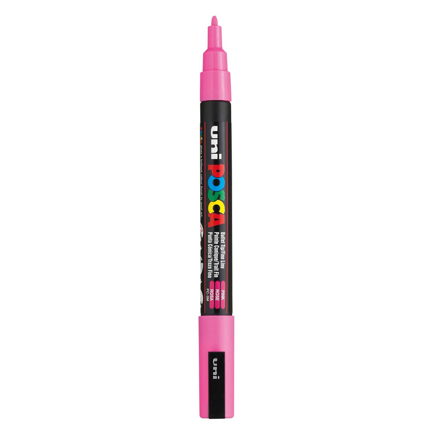 UNI-POSCA POSCA MARKER, AFM PC-3M, spessore della linea 0,9-1,3 mm, fine, rosa, 1 pezzo