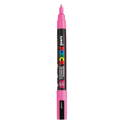 UNI-POSCA POSCA MARKER, AFM PC-3M, spessore della linea 0,9-1,3 mm, fine, rosa, 1 pezzo