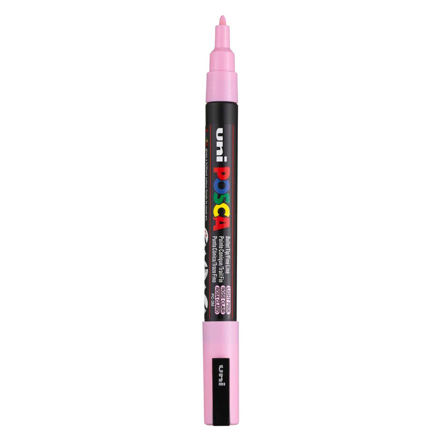 Uni posca pc3m verfmarker lichtroze - ronde punt tot 1,3 mm