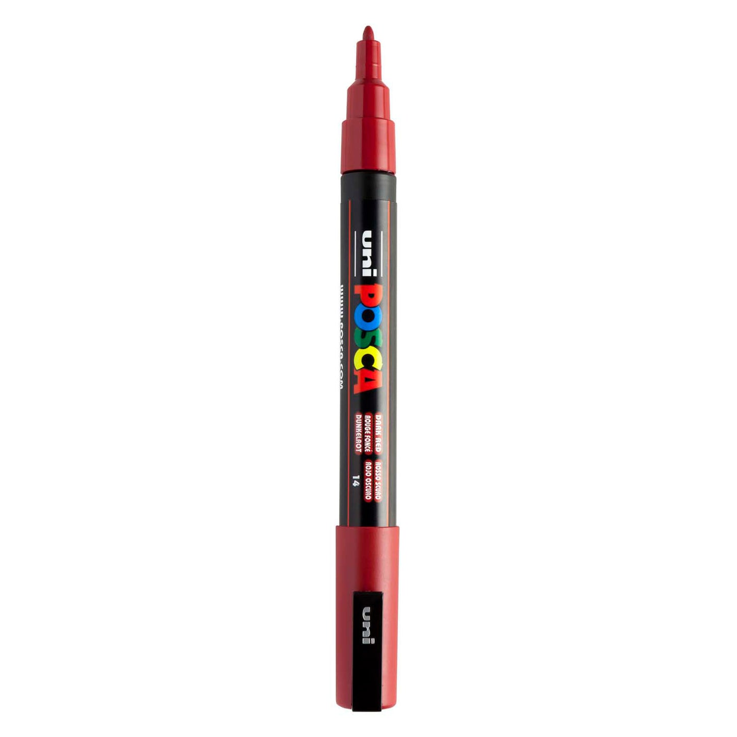 Rotulador Uni posca pc3m rojo oscuro - punta redonda hasta 1,3 mm