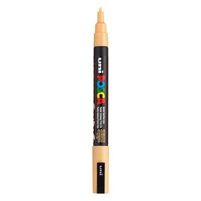 UNI-POSCA POSCA MARKER, AFM PC-3M, spessore della linea 0,9-1,3 mm, fine, arancione pallido, 1 pezzo