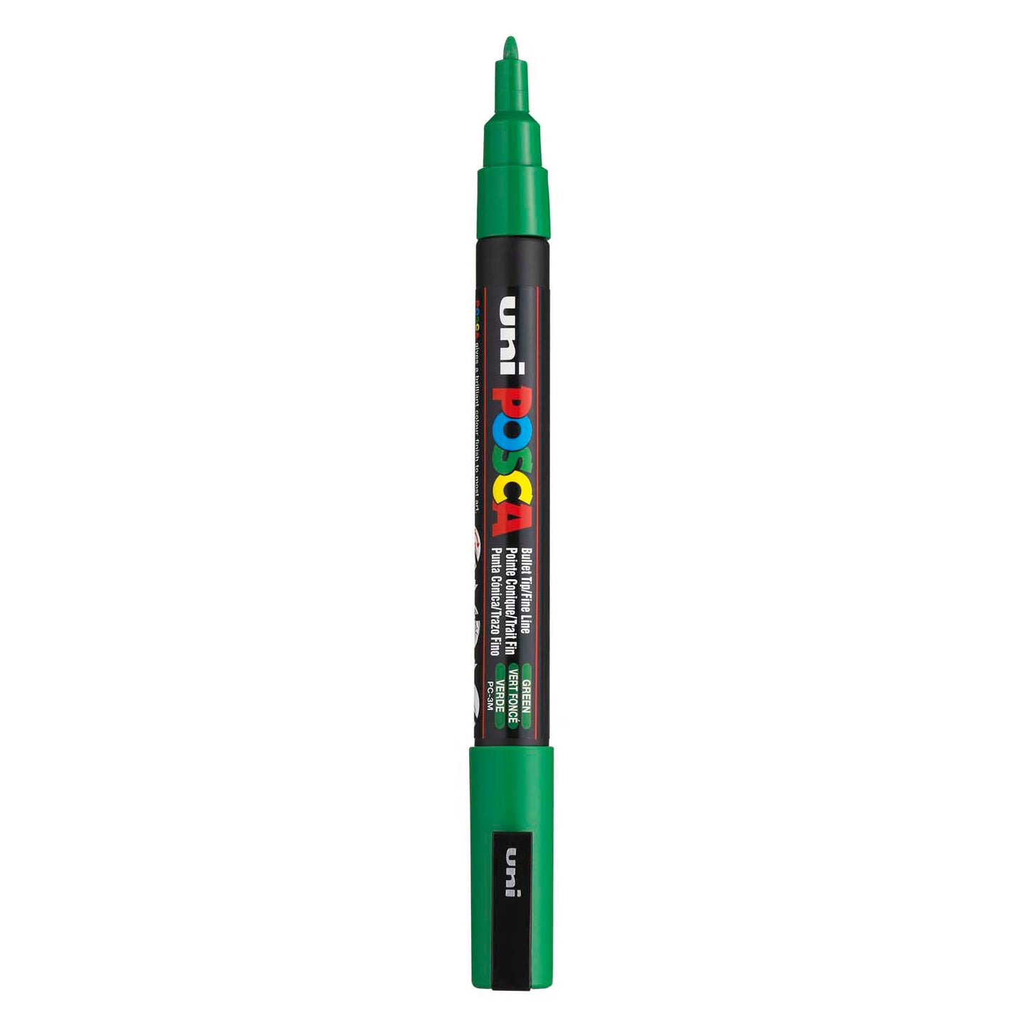 UNI-POSCA Posca Marker, AFM PC-3M, spessore della linea 0,9-1,3 mm, fine, verde, 1 pezzo