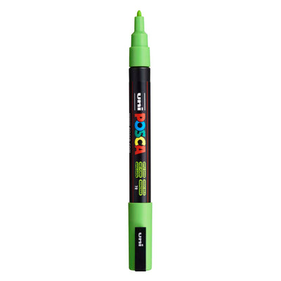 UNI-POSCA POSCA MARKER, AFM PC-3M, spessore della linea 0,9-1,3 mm, fine, verde mela, 1 pezzo