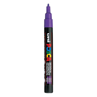 UNI-POSCA Posca Marker, AFM PC-3M, spessore della linea 0,9-1,3 mm, fine, viola, 1 pezzo