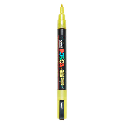 Pennarello a vernice Uni posca pc3m glitter giallo - punta tonda fino a 1,3 mm
