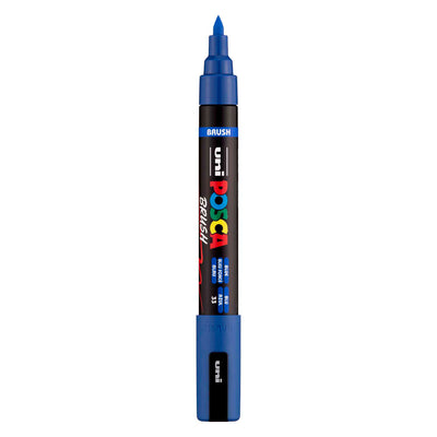 Pennarello Uni Posca PC5BR blu scuro - punta pennello 1-4 mm