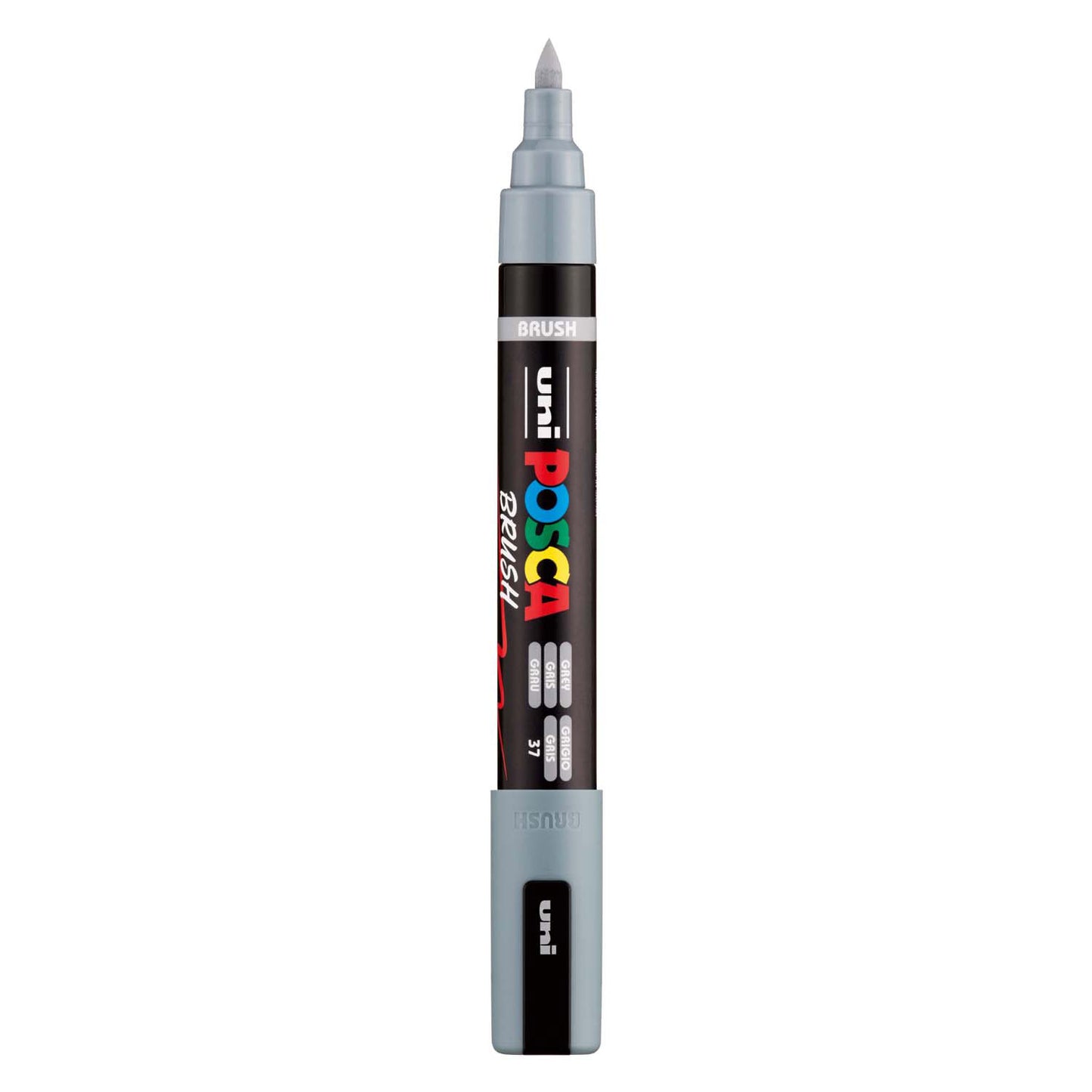 Pennarello Uni Posca PC5BR grigio - punta pennello 1-4 mm