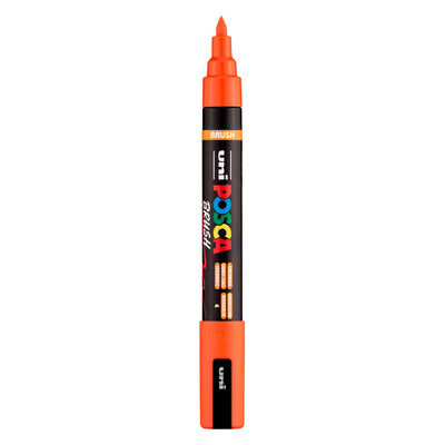 Pennarello Uni Posca PC5BR arancione - punta pennello 1-4 mm