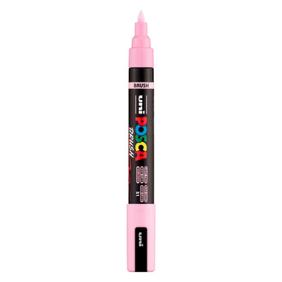 Pennarello Uni Posca PC5BR rosa chiaro - punta pennello 1-4 mm