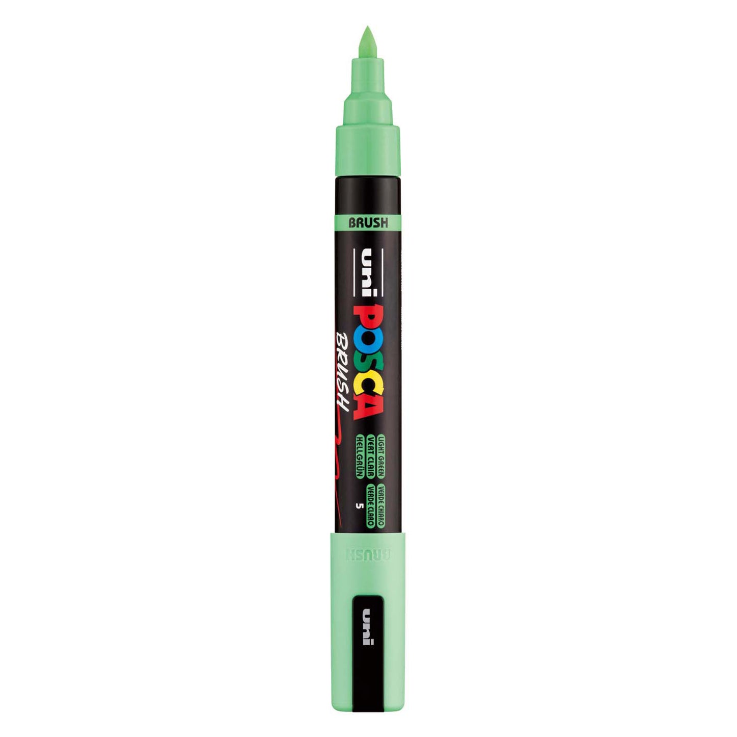 Pennarello Uni Posca PC5BR verde chiaro - punta pennello 1-4 mm
