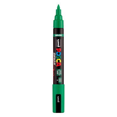 Pennarello Uni posca pc5br verde - punta pennello 1-4 mm