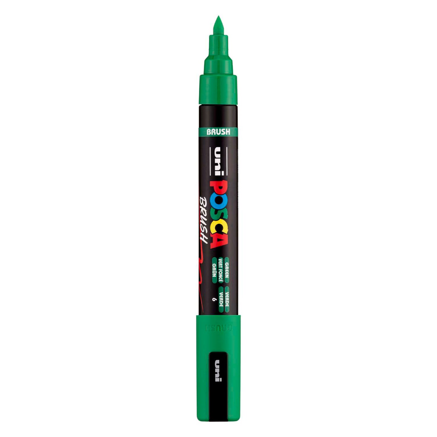 Pennarello Uni posca pc5br verde - punta pennello 1-4 mm