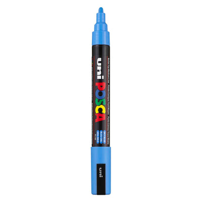 Uni-Posca Posca Marker, AFM PC-5M, line thickness 2.5 mm, medium, sky blue, 1 piece