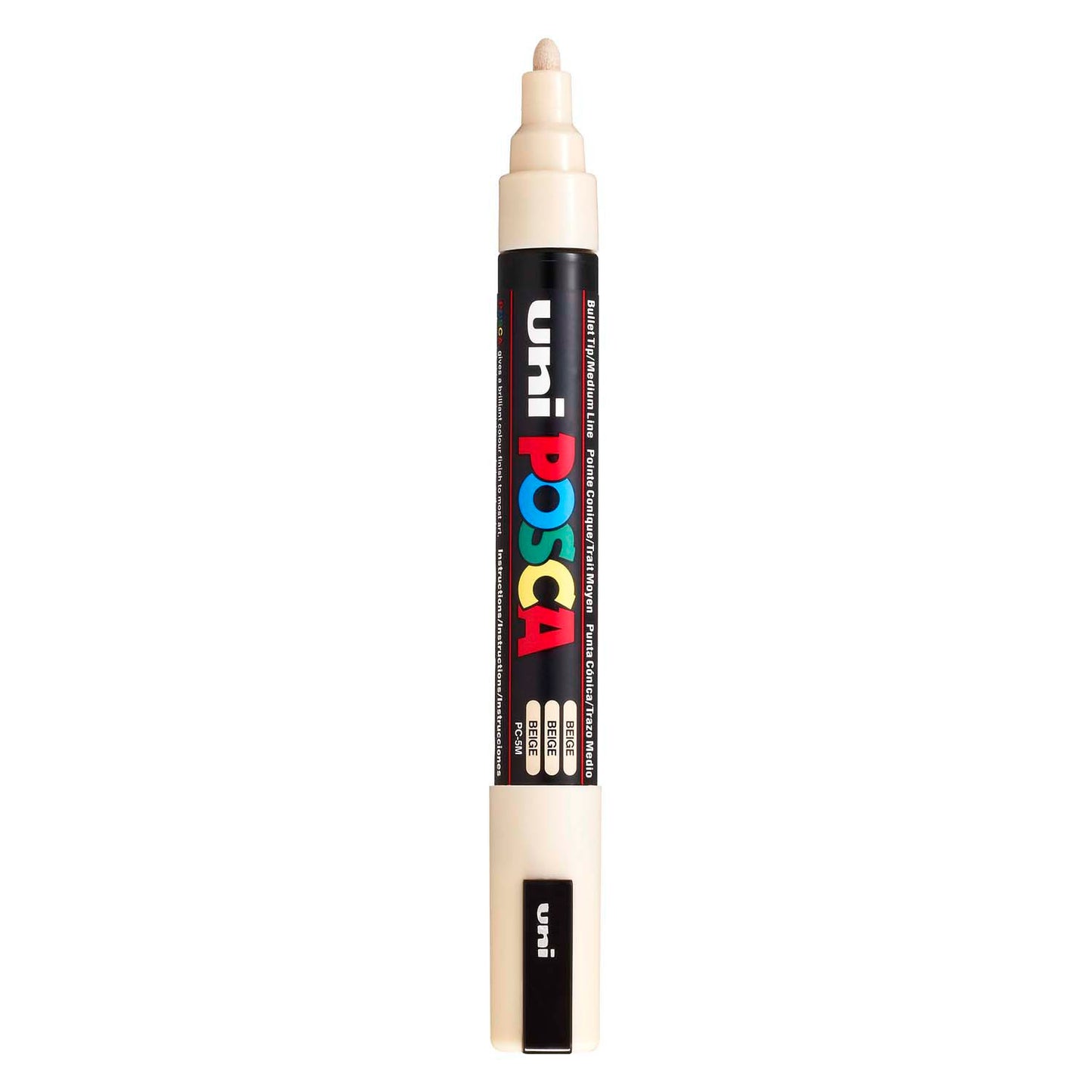 Marcador POSCA uni-Posca, AFM PC-5M, espesor de línea 2.5 mm, medio, beige, 1 pieza