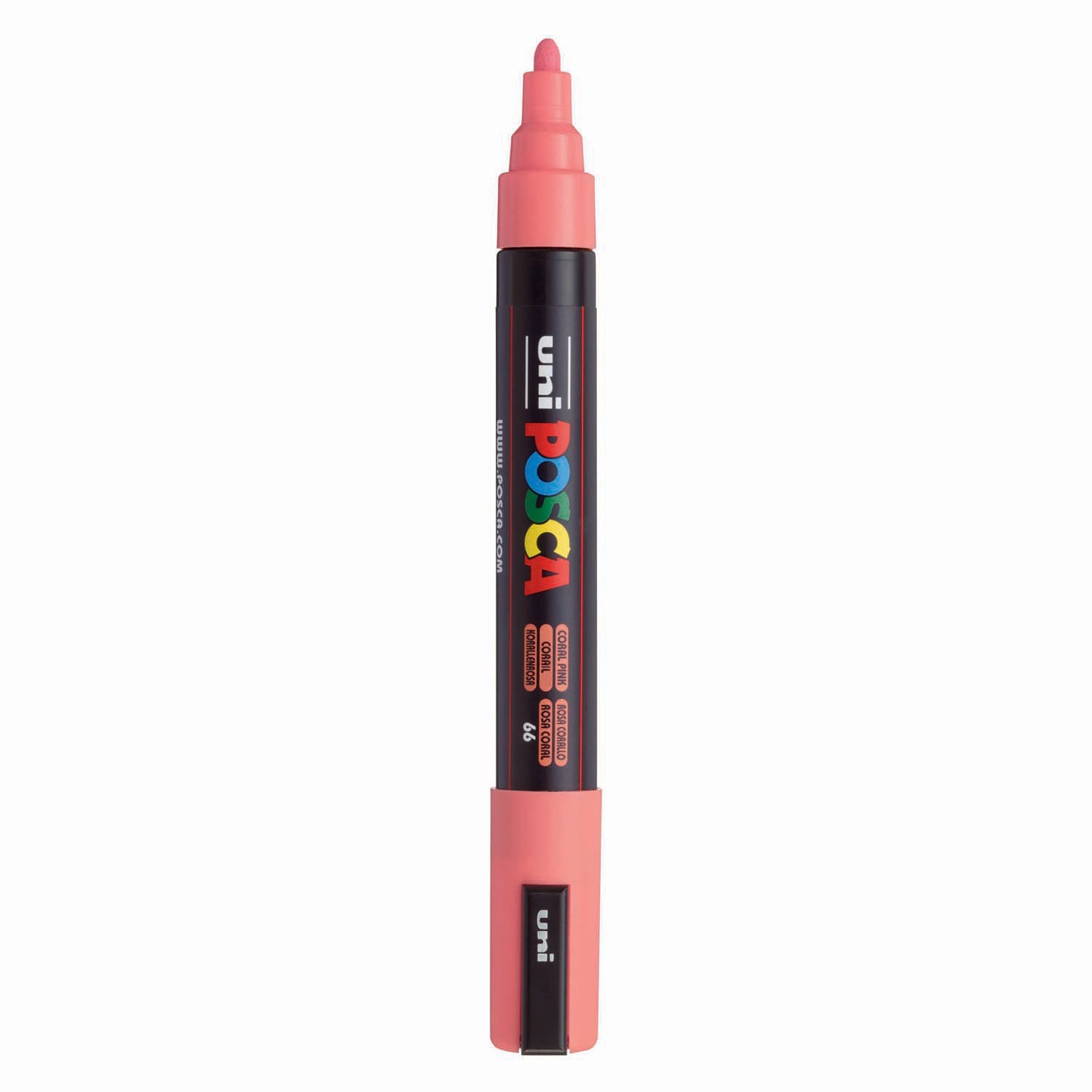 Uni posca verfmarker pc5m koraalroze - conische punt 2,5 mm