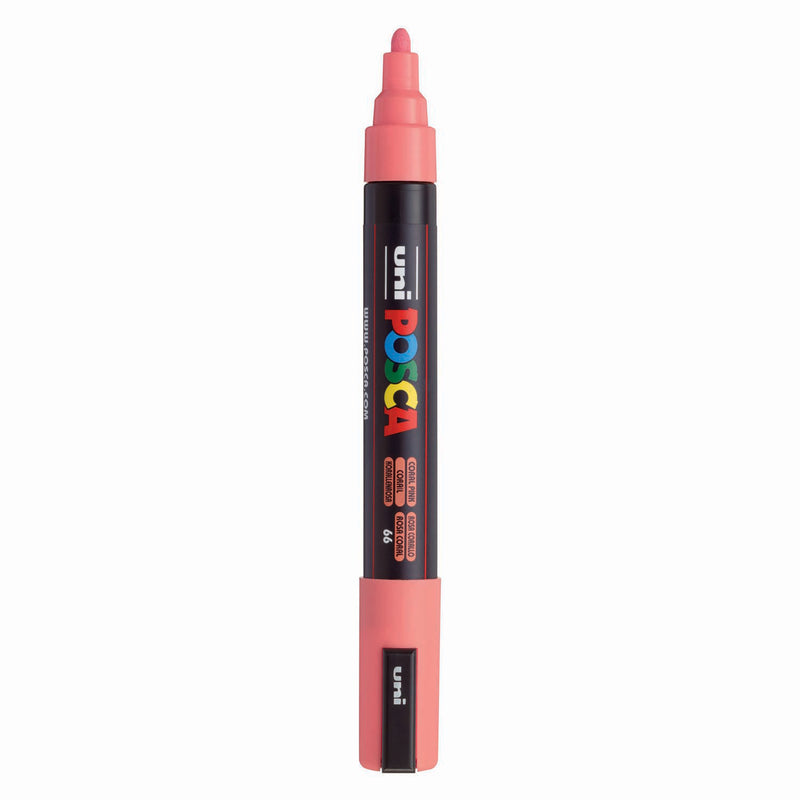 Pennarello Uni Posca pc5m rosa corallo - punta conica 2,5 mm
