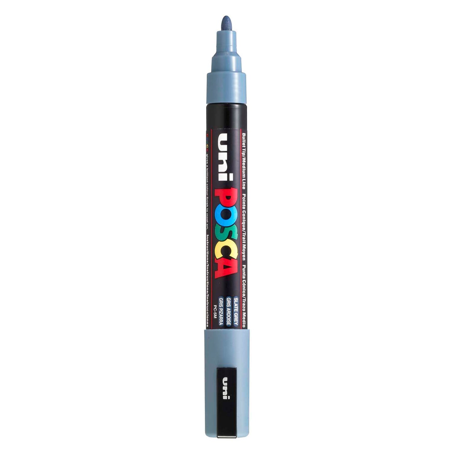 Marker POSCA uni-POSCA, AFM PC-5M, spessore della linea 2,5 mm, medio, grigio ardesia, 1 pezzo