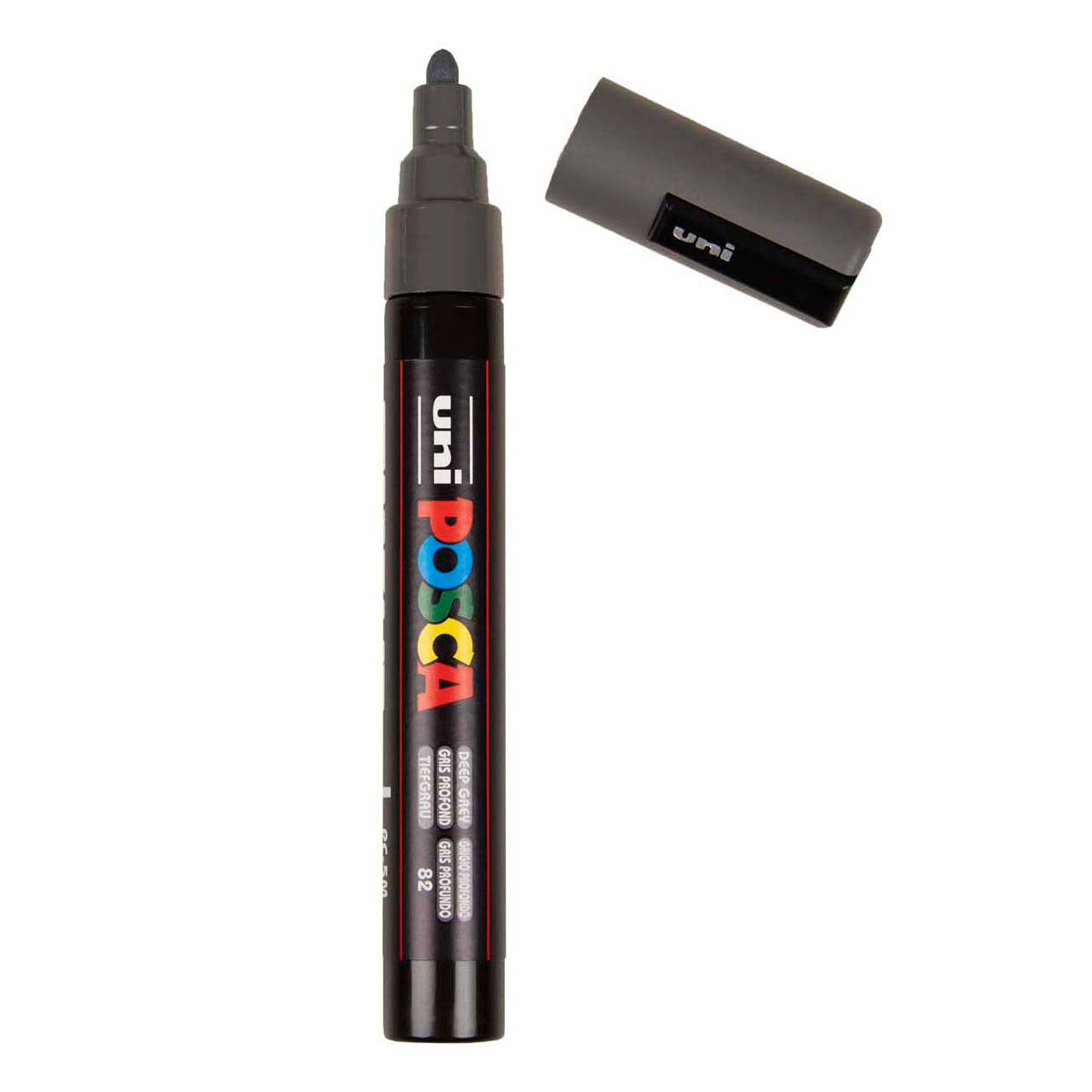 Pennarello Uni Posca pc5m grigio scuro - punta conica 2,5 mm