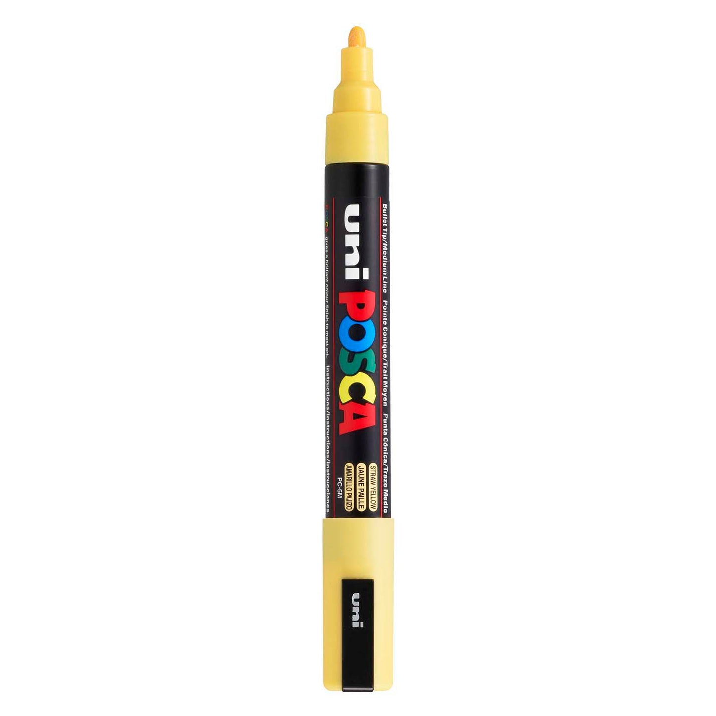 Marcatore Posca uni-POSCA, AFM PC-5M, spessore della linea 2,5 mm, medio, giallo paglia, 1 pezzo